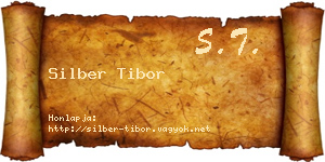 Silber Tibor névjegykártya
