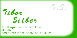 tibor silber business card